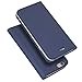 Produktbild KKEIKO iPhone 6 / iPhone 6S Hülle, iPhone 6 6S Leder Handyhülle Schutzhülle [ mit Gratis Panzerglas Schutzfolie ], Stoßsichere Lederhülle Brieftasche case für Apple iPhone 6 / 6S - Blau
