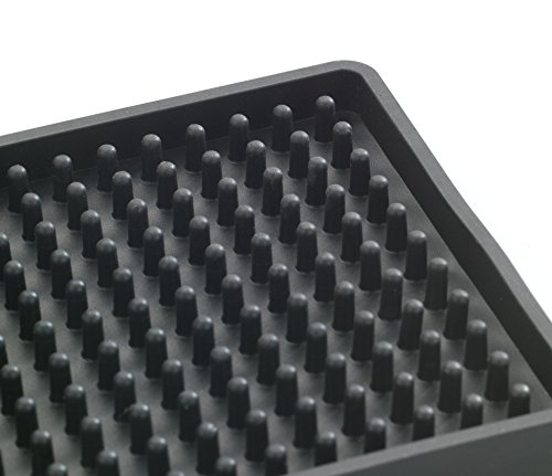 Wenko 54701100 Abtropfmatte Maxi Trocken-Matte für Geschirr, Thermoplastischer Kunststoff (TPR), schwarz, 30 x 40 x 1 cm - 3