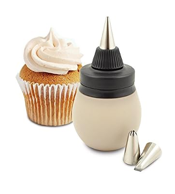 CÉCOA - Poche à douille ampoule silicone + 3 douilles inox