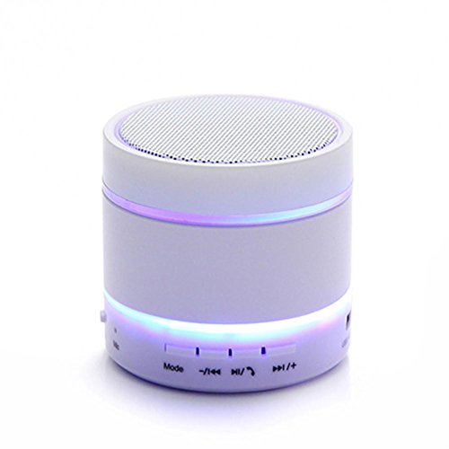 Mini Wireless Bluetooth Lautsprecher Subwoofer Hände Freie Unterstützung TF Karte LED Lautsprecher Bluetooth Audio Receiver , white reviews Mini Wireless Bluetooth Lautsprecher Subwoofer Hände Freie Unterstützung TF Karte LED Lautsprecher Bluetooth Audio Receiver , white