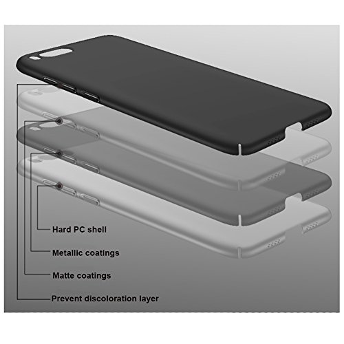 Negro Ultra-delgado Funda Case Cover y Protector de Pantalla Para Xiaomi Mi 6 Vooway   MS70361