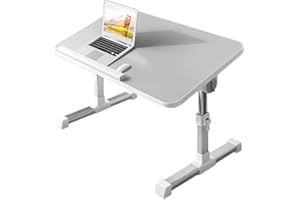 KELOFO Betttisch Laptoptisch Laptop Bett Tisch mit Verstellbarer Faltbarer Laptop Schreibtisch Für Essen, Arbeiten, Schreiben, Spielen, Zeichnen 60 * 30 cm