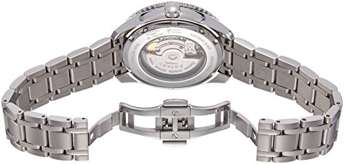 Rotary Men's Automatic Watch with Blue Dial Analogue Display and Silver Stainless Steel Bracelet GB90168/05