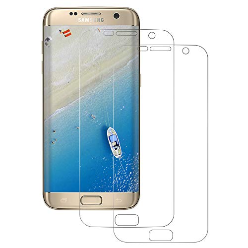 FayTun Protector de Pantalla para Samsung Galaxy S7 Edge, Protector de Película de Transparencia Ultra Resistente al 99%, Antirrayos, Protector de Pantalla Compatible 3D Touch Samsung S7 Edge, 2 Pack