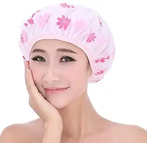 Zanzmer Reusable Waterproof Shower Cap Women Sowercap Womens Massage,eva Surgical, Female, Reuseable Children ,Newborn, Haircap Protecter,kitchen Shower Cap (Multifunction,3 Pcs )