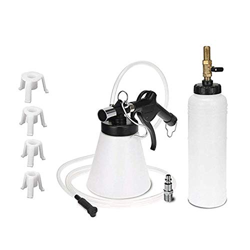 Preisvergleich Produktbild Fcostume 1L Pneumatisches Bremsflüssigkeits-Entlüftungsset Entlüftungswerkzeug für das Auto-Luftabzugs-Kupplung Öl (Weiß)