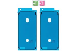 LTZGO 2X Pegatina Adhesiva Compatible con iPhone 6,iPhone 6s Negro Cinta Adhesiva Reemplazo De Pantalla LCD, ​Marco De Carcasa Frontal Pre-Cortada ​Impermeable Adhesivo Pegatinas
