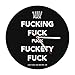 Produktbild OLIAEO Behalten Sie Ruhe und Mantra OM unhöfliches Zitat-Wand-Kunst-Ausgangsdekor-Wanduhr-Druck-Reduzierungs-Schimpfwort-dekorative Uhr-Uhr-Witz-Geschenk