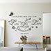 Produktbild Bob Love Englischen Satz Wandtattoos Zitate Liebe Das Leben, Das Sie Leben Für Zu Hause Zimmer Removable Vine Wandaufkleber Aufkleber Dekoration