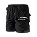 Produktbild Shorts Herren Arbeit Pure Farbe Knopf-Tasche Overall Wind Kurze Hose