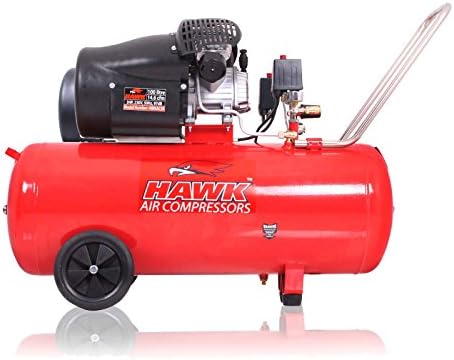 Hawk Tools 100L 3HP 14.6Cfm Twin V Engine 8 Bar Garage Workshop Air Compressor