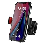 【Rutschfest Lenkerhalter】 Mehr Stufen der Einstellungen der Mutter und 2 elastische Silikonpads für Fahrradsklemme hält die Halterung stabiler am Lenker.