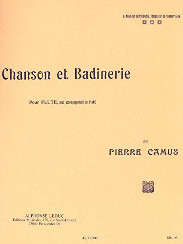 Pdf Chanson Et Badinerie Flute Et Piano Epub Viktorijavadimir