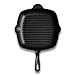 Produktbild 28cm Quadratische Grillpfanne aus Gusseisen für Gas ,Induktions & Elektronischen Herd, schöne Grillstreifen, schwarz