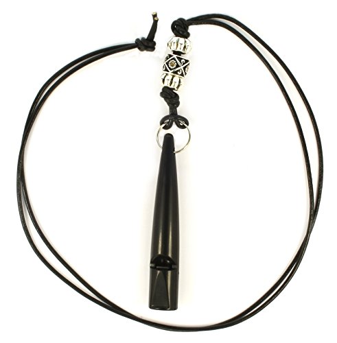 Set-of-2-Original-Tameho-Genuine-Leather-Braided-Dog-Whistle-With-Decorative-Designer-Charm-whistle-for-Training-Recall-Training-Plastic-Black-2105-Hz-Single-Whistle-High-Frequency-Whistle-Couples-Set