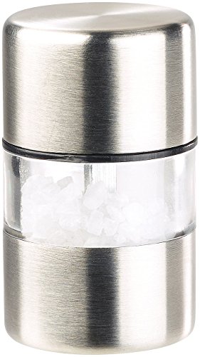 PEARL Mini-Salz-/Pfeffermühle, Edelstahl, Keramikmahlwerk, 3er-Set - 3