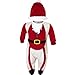 Super Thick Fleecy Babies All In Ones Christmas Onesies Babies Fancy Dress Outfit Romper Novelty Item Cream 12-18 Months