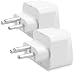 Produktbild kwmobile 2X Reiseadapter Schweiz Typ-J - Reise Adapter zu Typ J Steckdose in z.B. Schweiz - Stromadapter Urlaub Weiß
