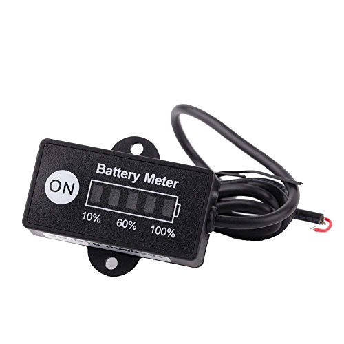 Batteriemessgeraete - TOOGOO(R)LED Digital Batteriestatus Ladeanzeige Monitor Batteriemessgeraete 12V/24V