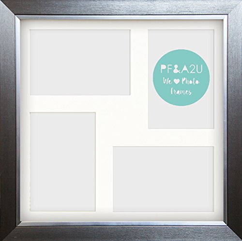 Marcos de fotos y arte 12 x cm 30,48/6 x 10,16 cm gris Multi contemporáneo moderno Marco de fotos