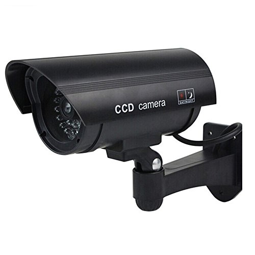Preisvergleich Produktbild Opuman Draussen und Drinnen Wasserdicht Fälschung Dummy Überwachungskamera Surveillance Monitor Flash Led Licht Fake Sicherheit Kamera Simulation CCTV Überwachungsmonitor Video