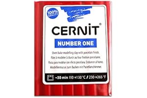 ‎SESCHA Sescha Cernit Modelliermasse Polymer Clay x-Mas red