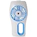 Produktbild Juboury tragbarer USB Ventilator mit Luftbefeuchter. Super Kühlwirkung für Unterwegs, Zuhause und im Büro (Blau)