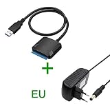 Conecte fácilmente sobre la marcha, la velocidad de transferencia de la interfaz USB 3.0 de alta velocidad puede ser de hasta 5 Gbps, y es compatible con USB 2.0. El cable UGREEN SATA es una solución portátil perfecta que se guarda muy bien en una bolsa para portátil.