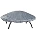 Produktbild VonHaus Premium Hochstrapazierfähige Kleine Runde Feuerstellen-Abdeckung 130 cm – 'Die Sturmkollektion' – Schiefergrau