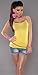 In-Style Fashion Women's Vest Top -  Yellow - Yellow - One size
