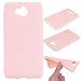Produktbild Nancen Case Huawei Y5 2017 / Y6 2017 Handy Hülle Einfarbig Blassrosa. Weich TPU Silikon Case