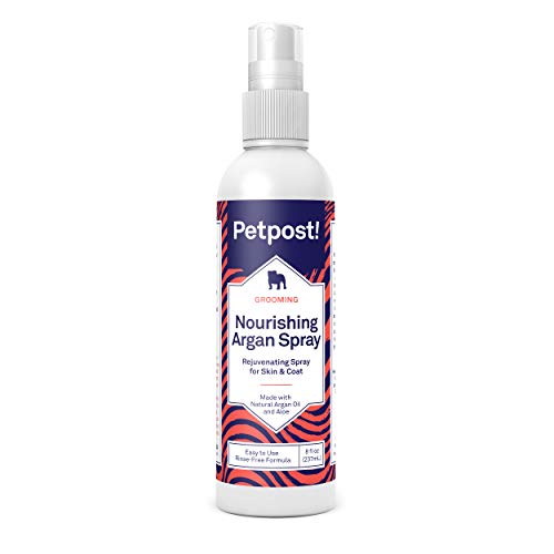 Petpost | Spray de champú de argán sin Agua para Perros - Desodorante y Limpiador de Pieles naturalmente nutritivo para Pieles más sanas y Brillantes - Fórmula sin Enjuague