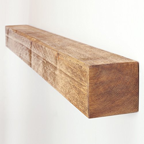Funky Chunky Furniture 4x4 Rustic Chunky Timber Floating Mantel Shelf