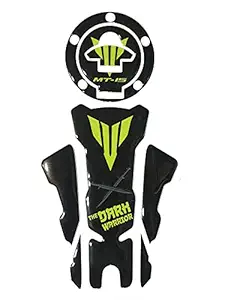 Open Throttle Racers Tank Pad Combo The Darh Warriror Green-Black For Yamaha MT-15