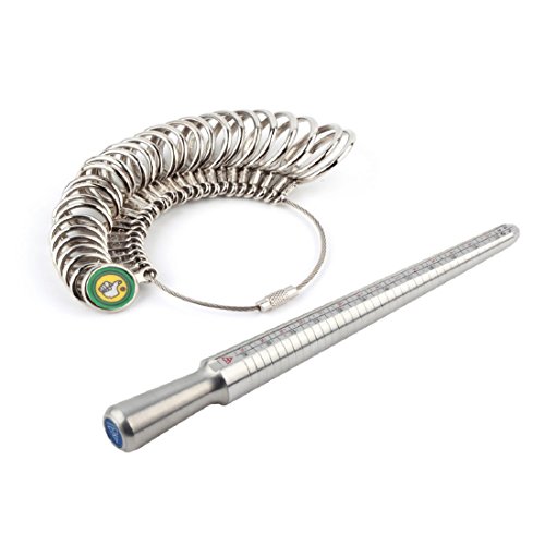 Ring Größe Stick Finger Spur Ring Dorn Sizer 1Set Schmuck Meßwerkzeugs