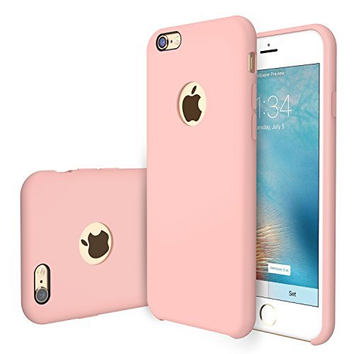 RANVOO [RAINBOW] iPhone 6s /6 Case, Soft Silicone Case, Compatible with Universal Magnetic Car Mount, Pink