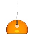 Kartell FL/Y Lampada a Sospensione E27, 15 W, Arancio, Diametro 52cm