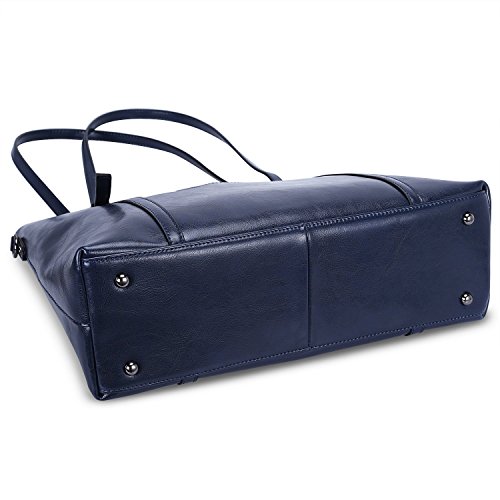 S-ZONE Damen Vintage 3-Way Echtes Leder Tote Schultertasche Handtasche Mode Handtasche Messenger Bag