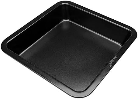 qobobo® Teflon Non Stick Carbon steel Square Oven Baking Tray, 20.1 x 20.1cm (8 inches)