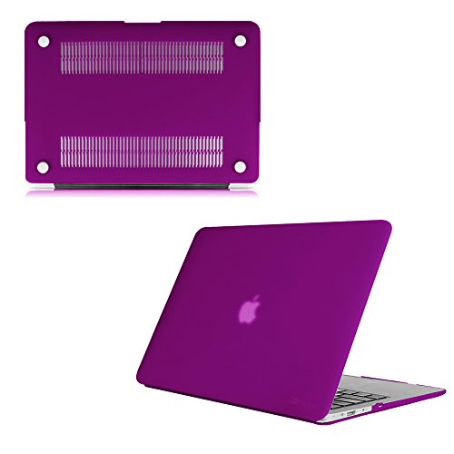 Fintie MacBook Air 13 Hülle – Ultra Slim Hochwertige Matt Gummierte Hartschale Tasche Schutzhülle Snap Case für Apple MacBook Air 13.3 Zoll (A1466 / A1369) , Lila - 4