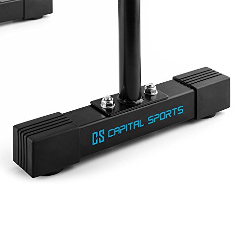 CAPITAL SPORTS Alongs Parallettes Core Trainer Fitness (Equalizer, Stahlrohrgestell, Griffpolster, Tragfähigkeit 180 kg, platzssparend) - 5
