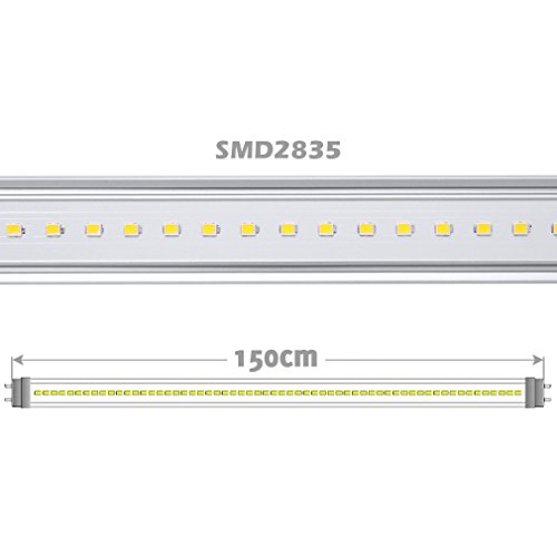 Auralum® 2x 150cm T8 G13 LED Röhre Leuchtstoffröhre Tube SMD 2835 24W Naturweiß (4000-4500K) inkl. LED Starter - 2