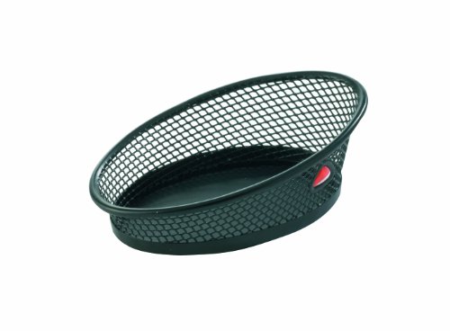 Alba Meshclip - Cesto para clips e imperdibles (metal, diseño reticulado) color negro