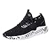 Produktbild YEARNLY Herren Damen Sneaker Slip on Sportschuhe Turnschuhe Outdoor Leichtgewichts Laufschuhe Freizeit Atmungsaktive Schuhe Schwarz, Weiß, Grau EU39-44.5