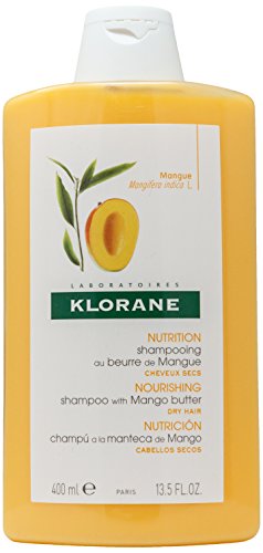 Klorane Shampoo with Mango Butter Mujeres No profesional Champú 400ml - Champues (Mujeres, No profesional, Champú, 400 ml, Nutrición, Purificante, Revitalizador, Mango)