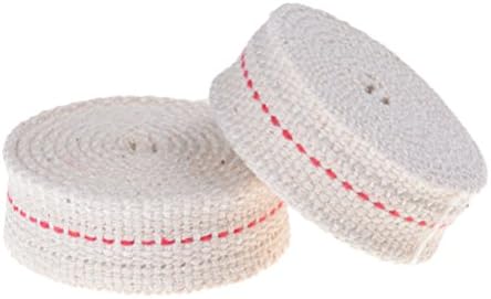 WANTING 2 Rolls 3/4” 3.2ft Flat Cotton Oil Wick, for Paraffin Oil Or Kerosene based Lanterns, Lantern Oil Lamps with Genuine Red Stitch