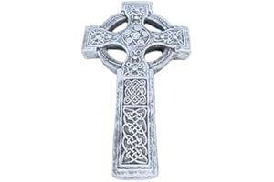 Stone and Style Piedra y Estilo, Cruz Celta, Resistente a Las heladas, Resistente a la Intemperie, Piedra fundida