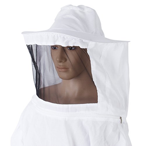 Imkerjacke Imkeranzug Professionelle Imker Bienenschutz Hut & Schal Bienenschutz Jacke Kittel - 7