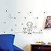 Produktbild Little Prince Star Moon Wandaufkleber Kinder Baby Kindergarten Dekoration Kinder Vinyl Applique Dekorative