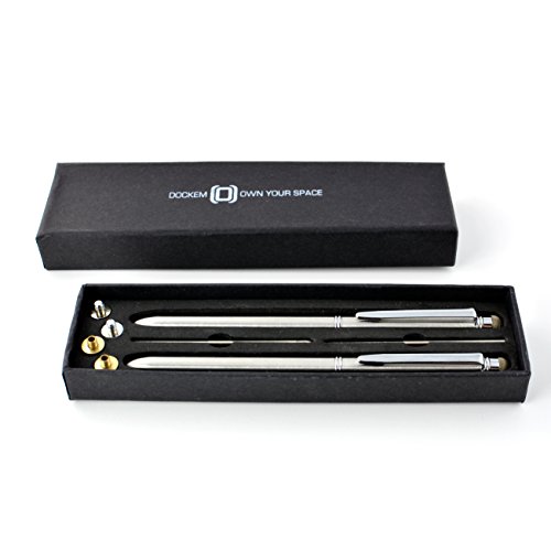 Executive Kugelschreiber und Mikrofaser TouchStift Stylus Geschenkbox von Dockem; 2 Stifte (Artikel DCKMST14-GBX) - 2